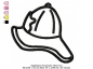 Preview: Applique Fireman's Helmet 4'x4'